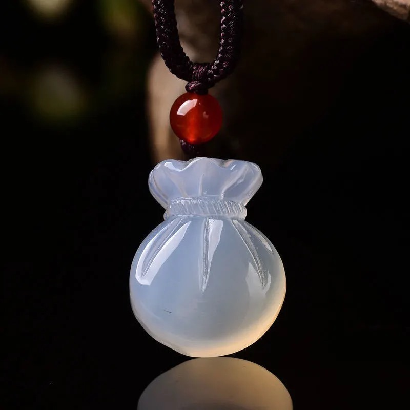 Women Fashion Jewellery - Collana con ciondolo borsa benedizione in