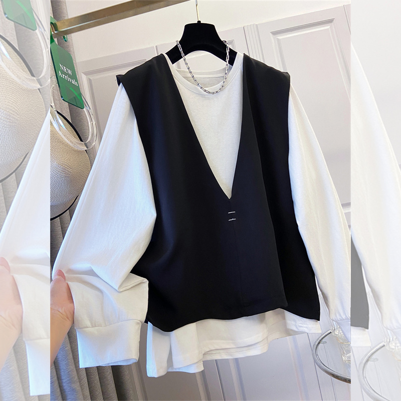 Women'S Fashion Tops - SuperAen Spring New T-shirt bianca oversize