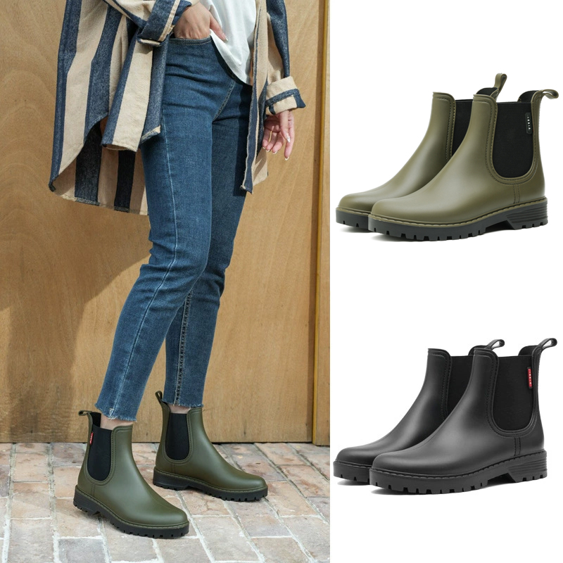 Women'S Fashion Rain Boots - Stivali da Pioggia Corti Antiscivolo alla