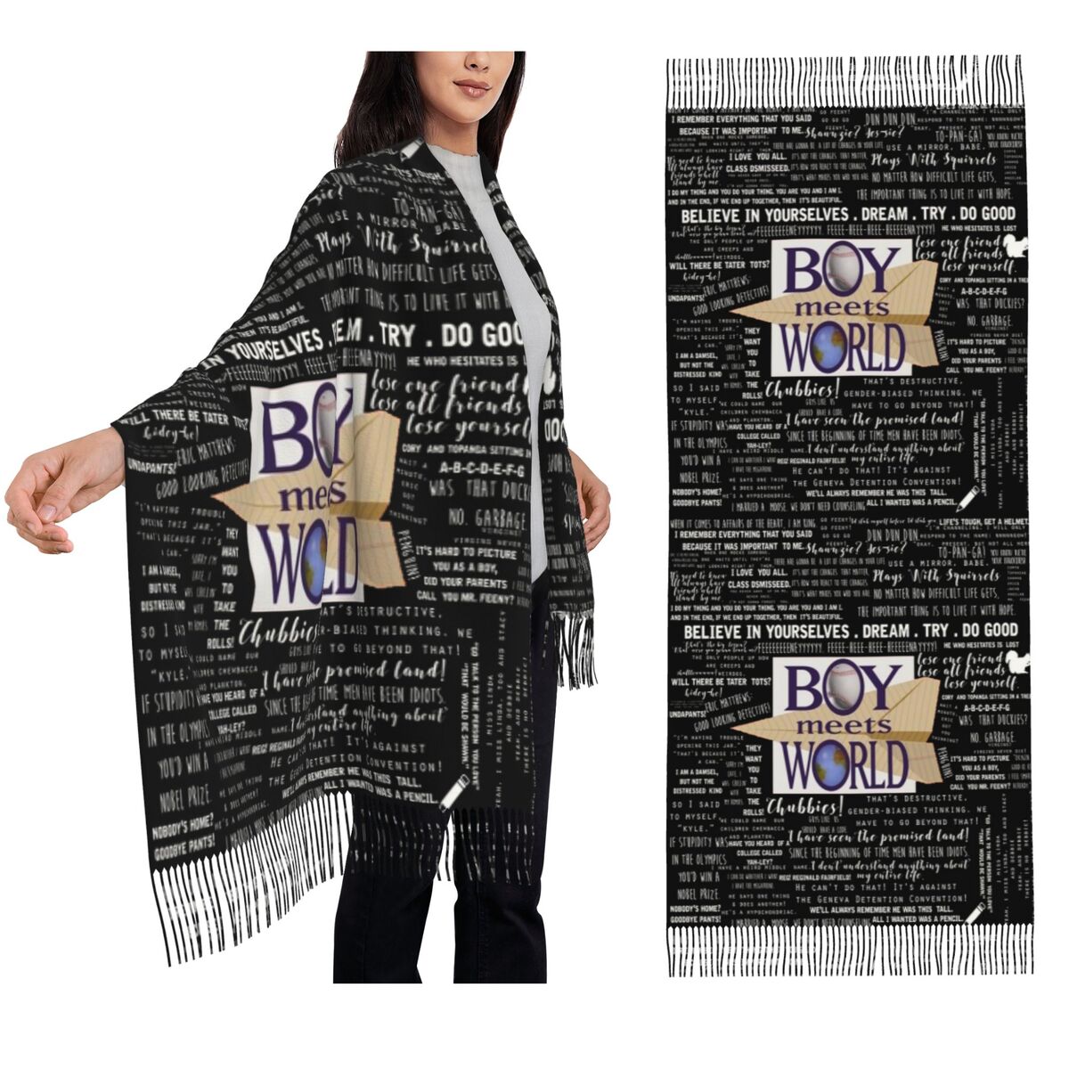 Women Fashion Quotes - Boy Meet World Citazioni memorabili Sciarpa