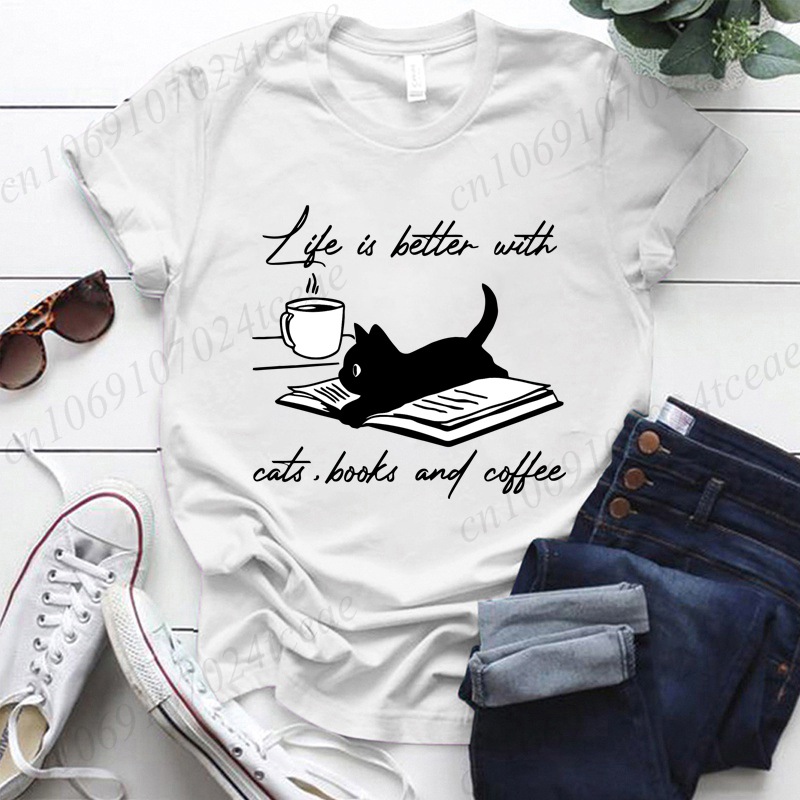 Women Fashion Quotes - La vita è migliore con gatti,