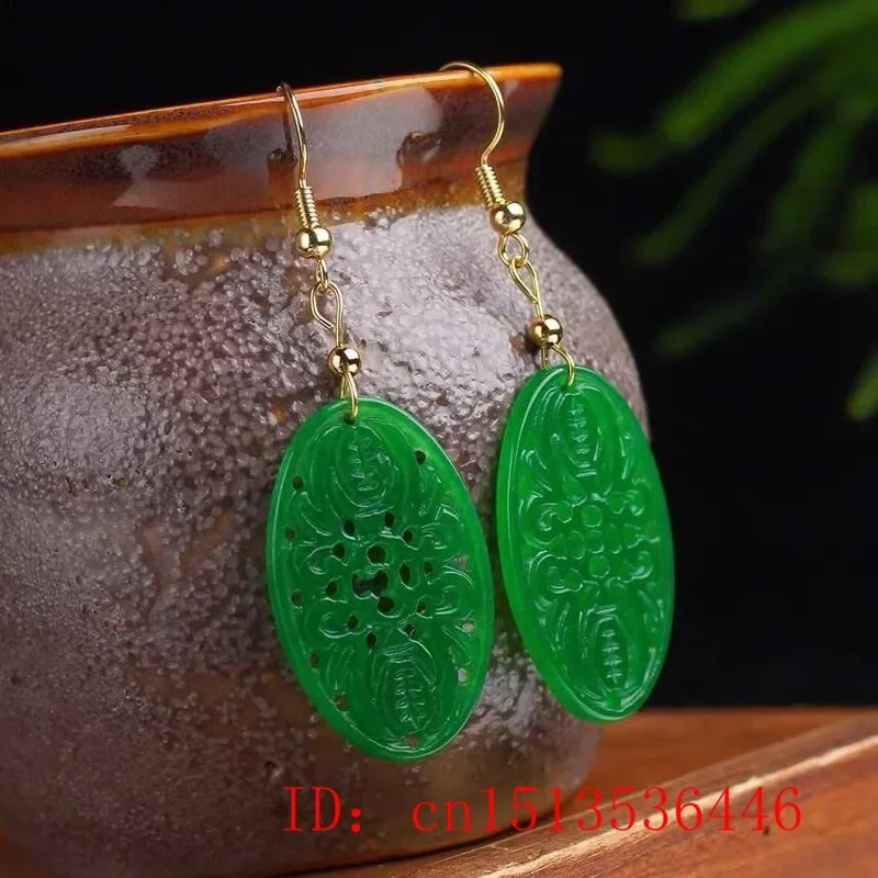 Women Fashion Jewellery - Originale naturale verde giada smeraldo pipistrello