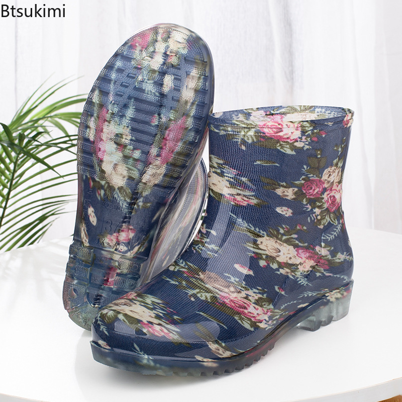Women'S Fashion Rain Boots - Stivali da Pioggia Impermeabili alla Moda