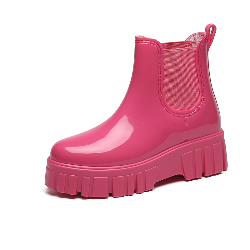 Women'S Fashion Rain Boots - Stivali da pioggia con plateau Galosce