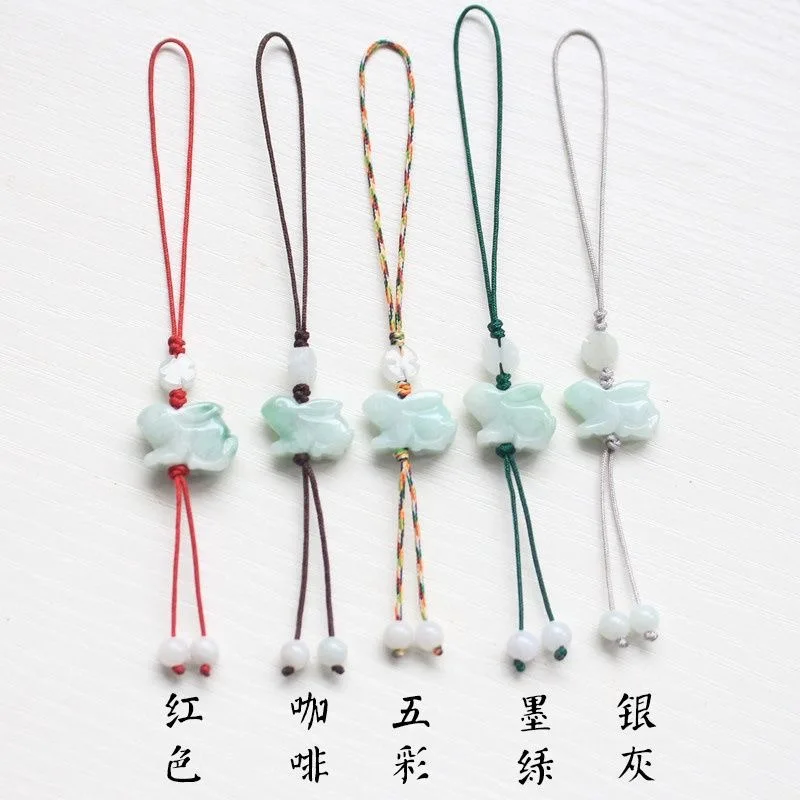 Women Fashion Jewellery - Personalizzazione Smeraldo naturale Coniglio cinese Catena