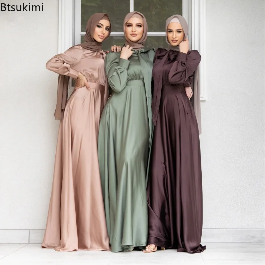 Turkey Women Fashion - Elegante abito in raso per le