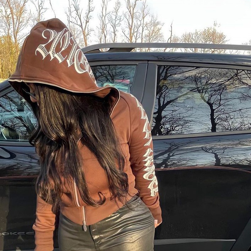 Felpa Corta con Zip da Donna Y - Women'S Fashion Zip Hoodie recensione e prezzo