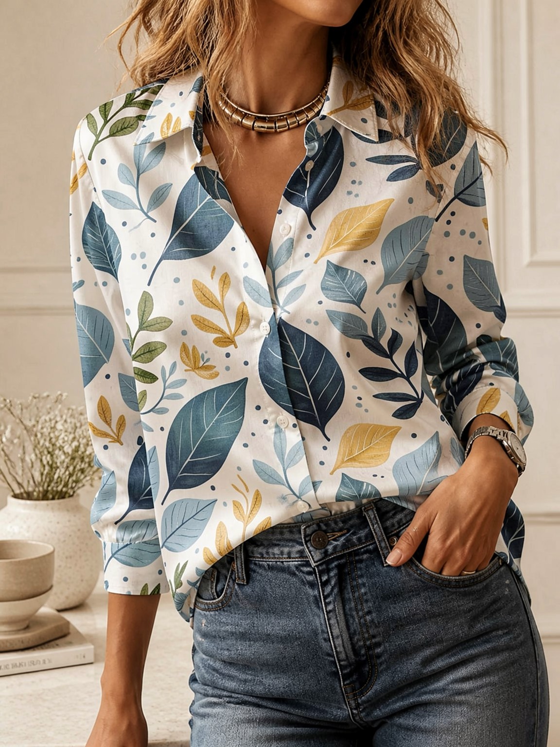 Camicia Elegante con Colletto  - Women'S Fashion Tops recensione e prezzo
