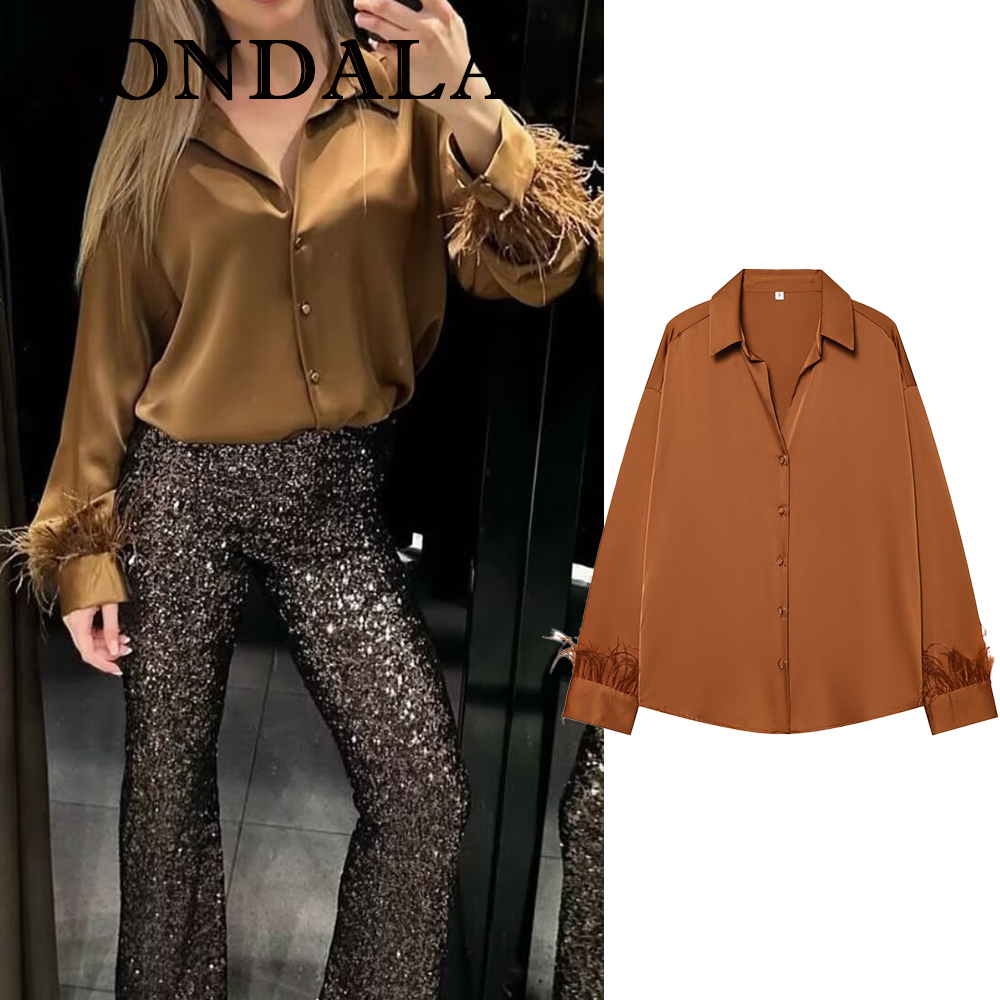 KONDALA Vintage Solid Orange N - Women'S Fashion Trends Fall 2025 recensione e prezzo