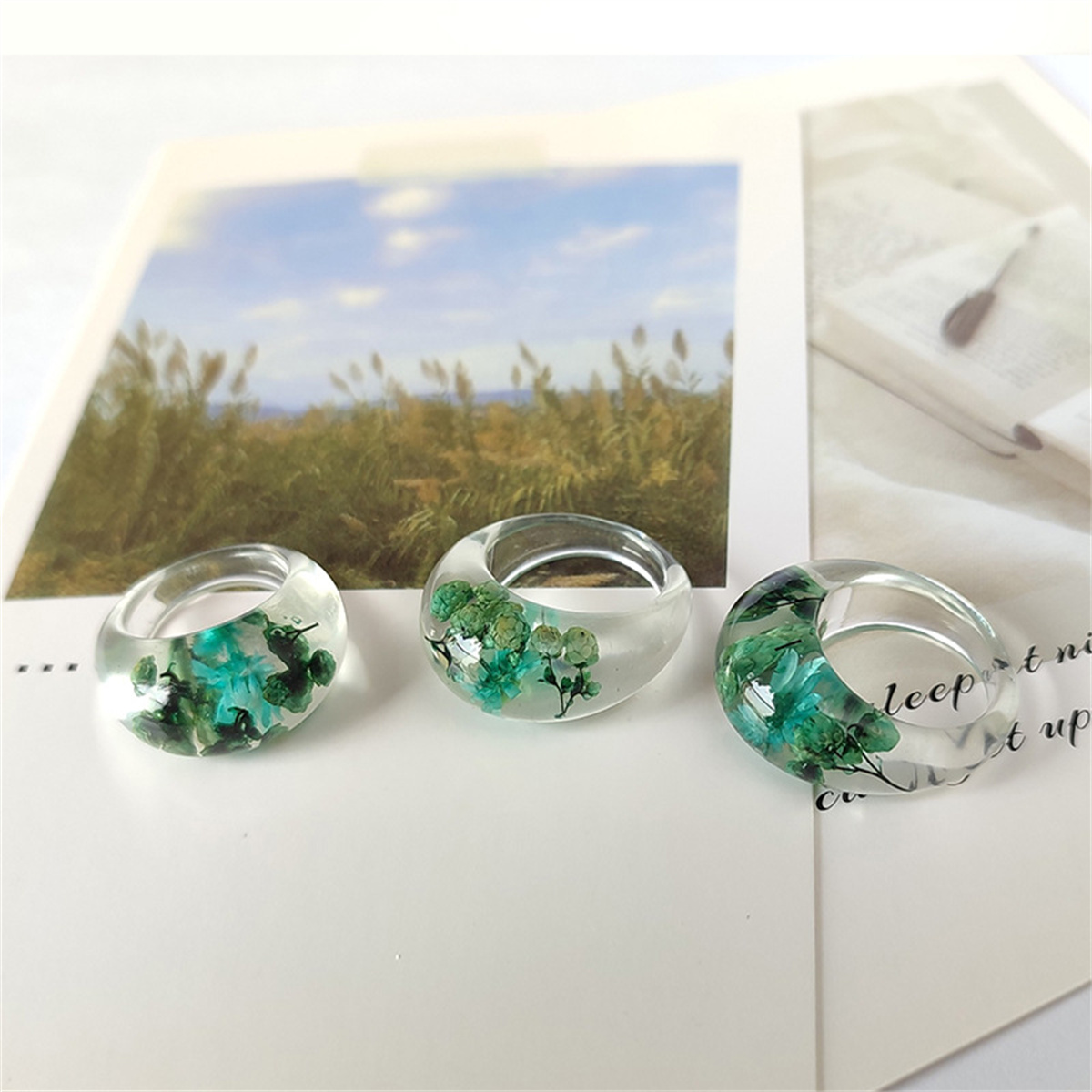 Anello carino in resina traspa - Women'S Real Y2K Fashion recensione e prezzo