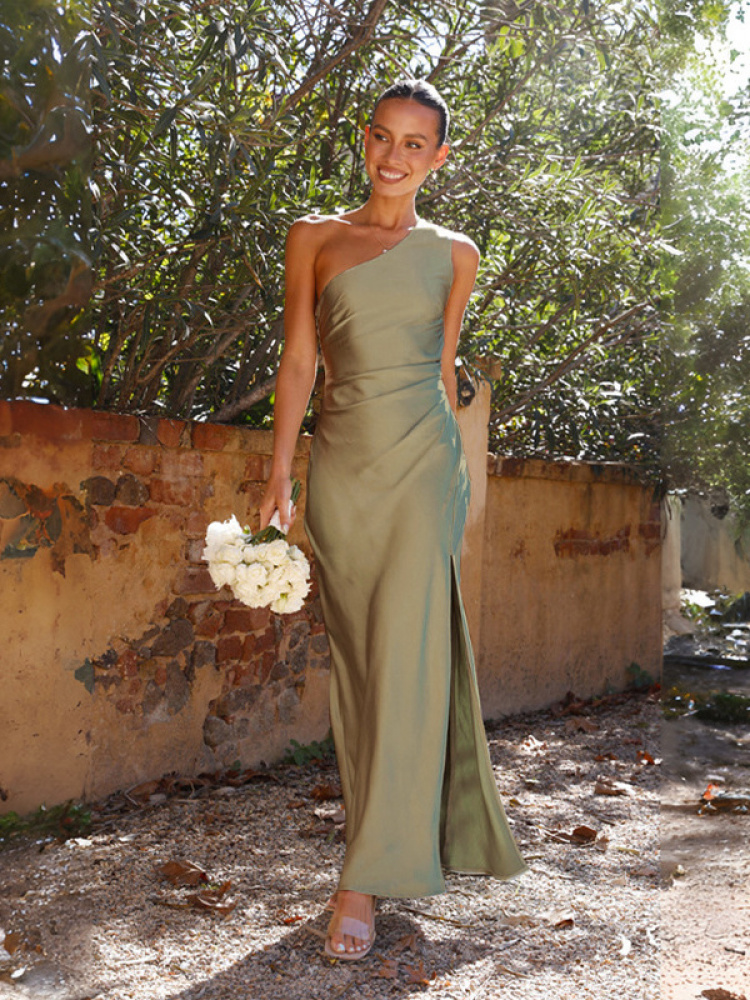 Elegante Abito in Raso a Vita  - Women Fashion Dress Names recensione e prezzo