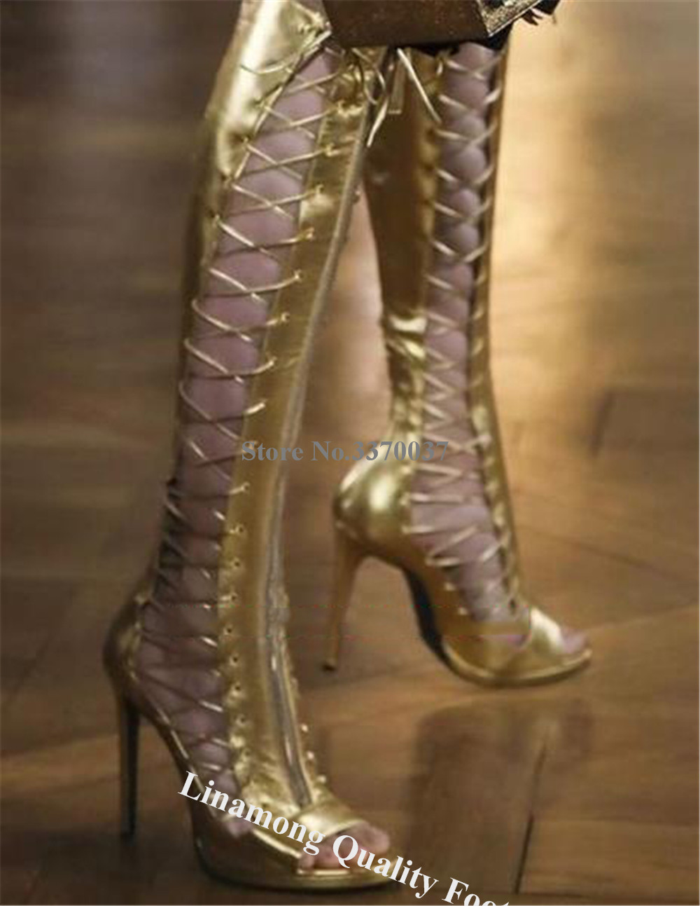 Linamong Stivali da gladiatore - Women'S Fashion Leather Boots recensione e prezzo