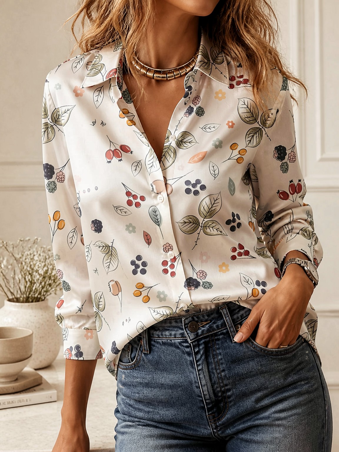 Elegante Top a Maniche Lunghe  - Women'S Fashion Tops recensione e prezzo