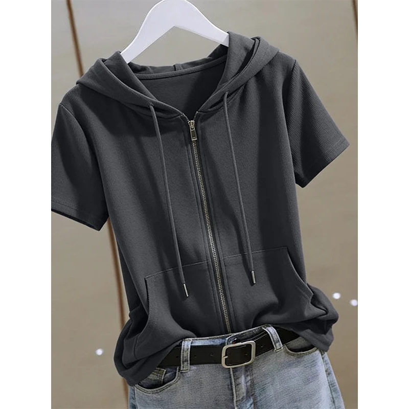 Felpa con cappuccio estiva da  - Women'S Fashion Zip Hoodie recensione e prezzo