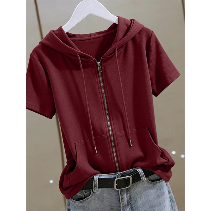 Felpa con cappuccio estiva da  - Women'S Fashion Zip Hoodie recensione e prezzo