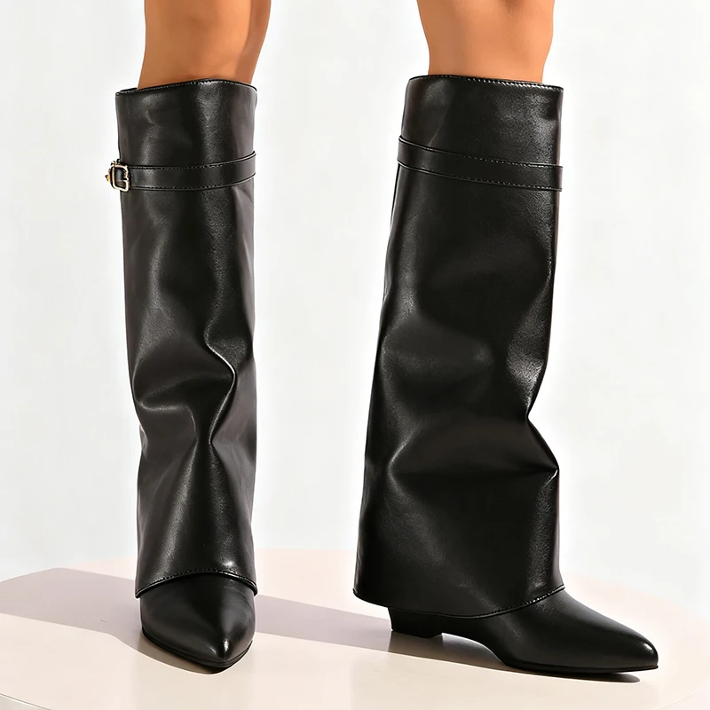 Stivali alti al ginocchio in p - Women'S Fashion Leather Boots recensione e prezzo