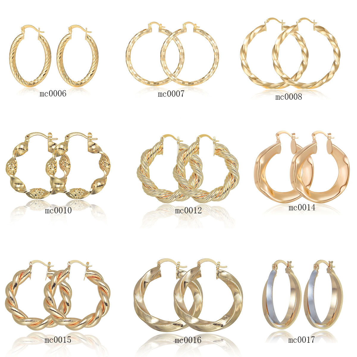 9 paia di orecchini a cerchio  - Women'S Fashion Website recensione e prezzo