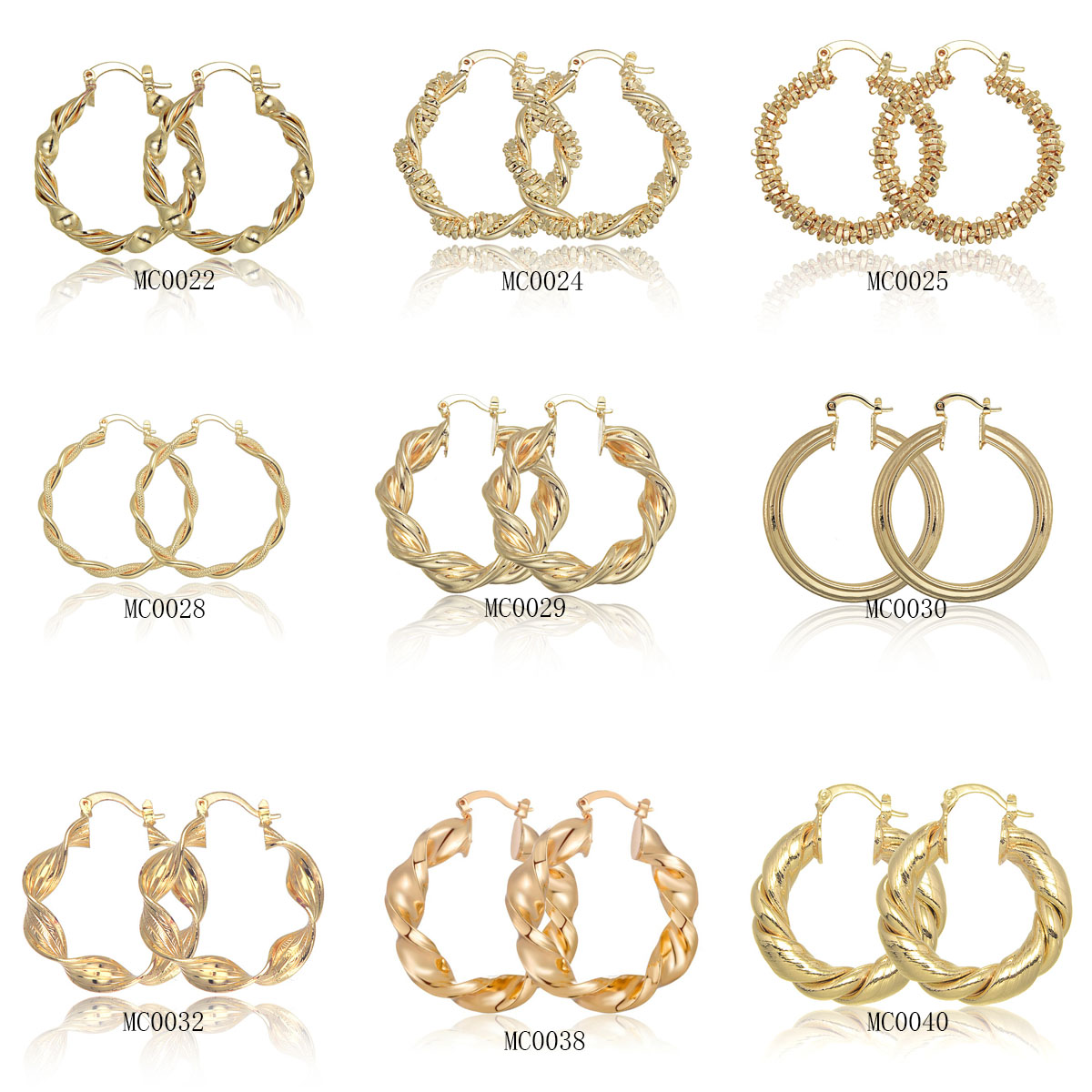 9 paia di orecchini a cerchio  - Women'S Fashion Website recensione e prezzo