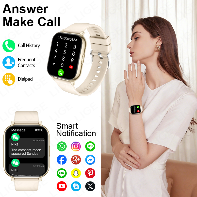 LIGE Nuovo Smartwatch HD da 1, - Turkey Women Fashion recensione e prezzo