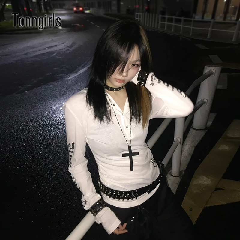 Tonngirls Y2k Vintage T Shirt  - Women'S Fashion Zip Hoodie recensione e prezzo