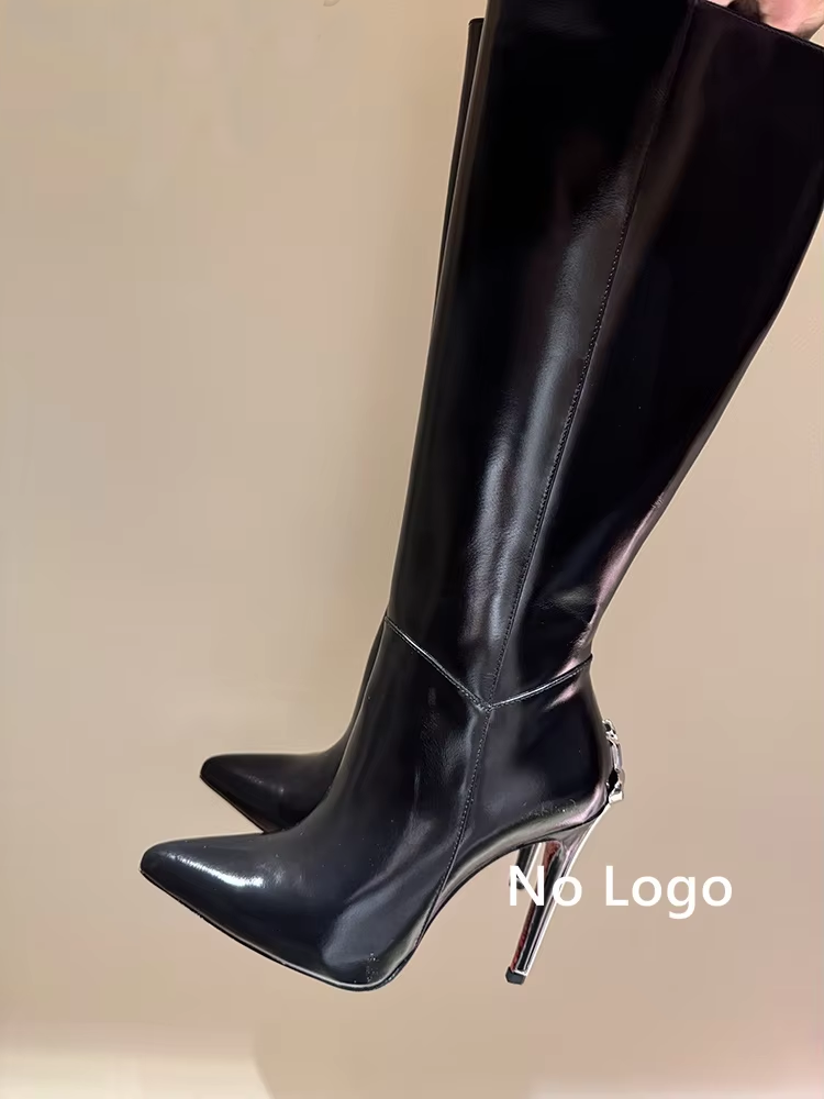Stivali alti al ginocchio in p - Women'S Fashion Leather Boots recensione e prezzo