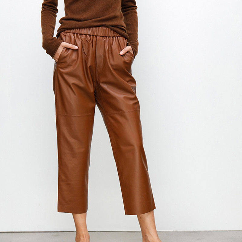 Pantaloni Harem in Vera Pelle  - Women'S Real Y2K Fashion recensione e prezzo