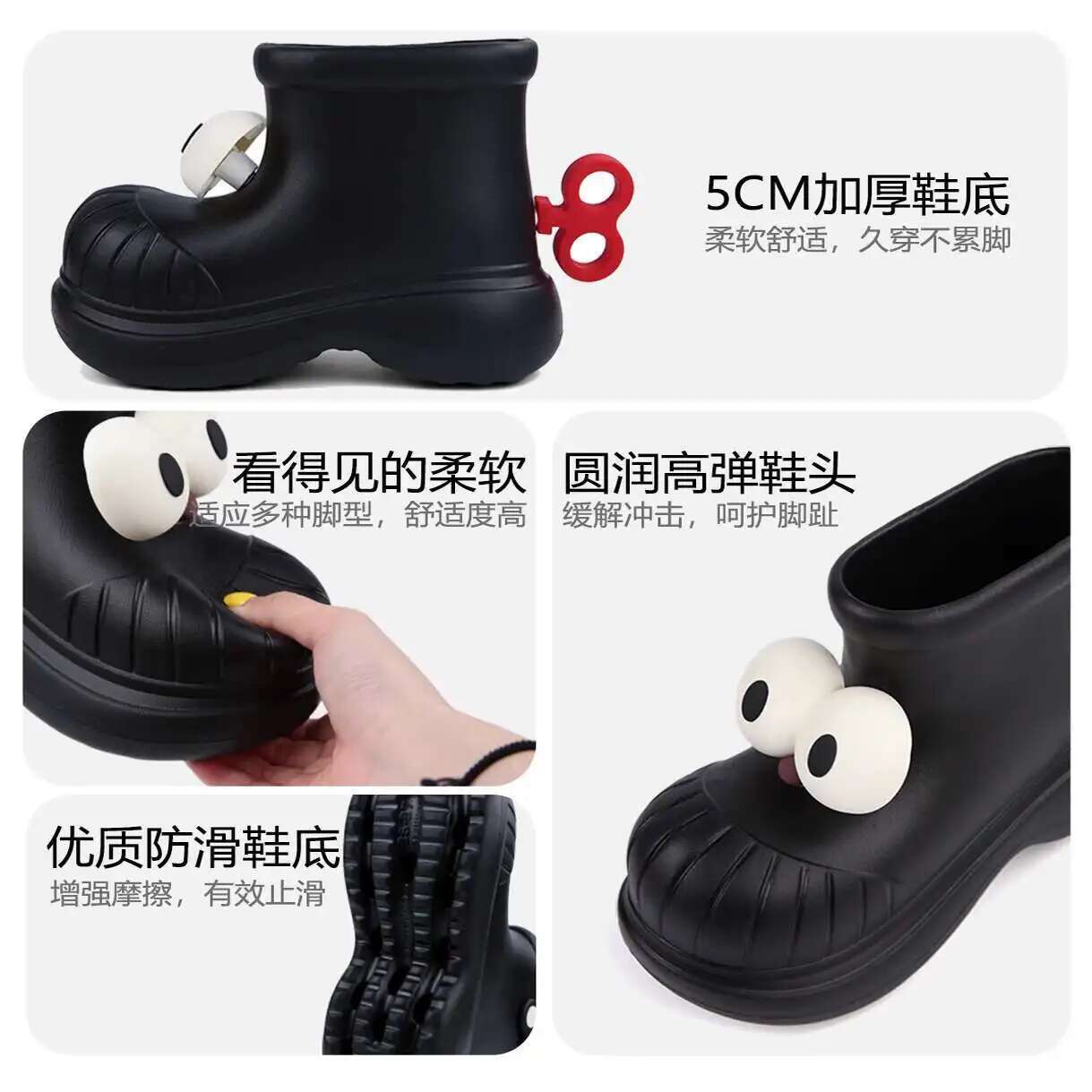 Stivali da pioggia da donna Pu - Women'S Fashion Rain Boots recensione e prezzo