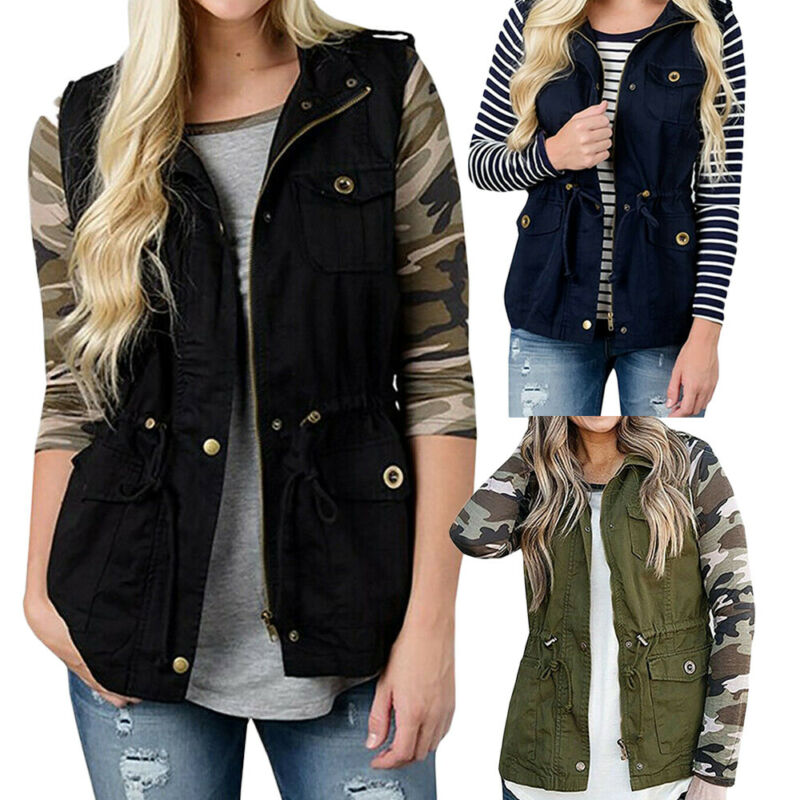 Moda donna gilet Olive Cargo U - Women'S Fashion Utility Vest recensione e prezzo