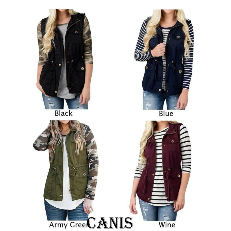Moda donna gilet Olive Cargo U - Women'S Fashion Utility Vest recensione e prezzo