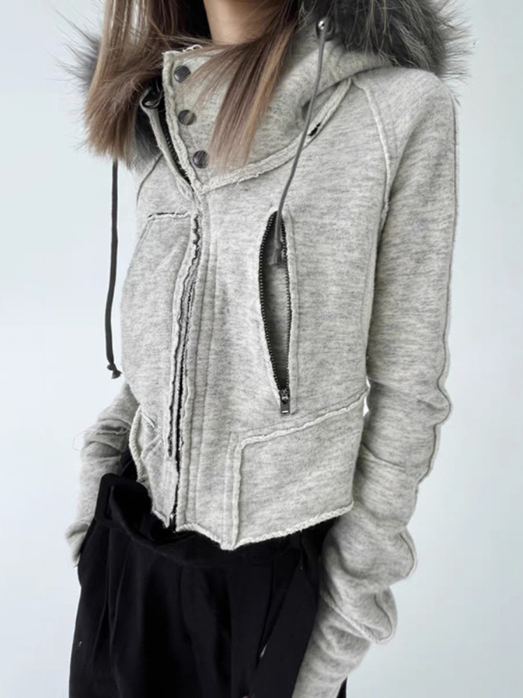 Felpe da donna con zip alla mo - Women'S Fashion Zip Hoodie recensione e prezzo