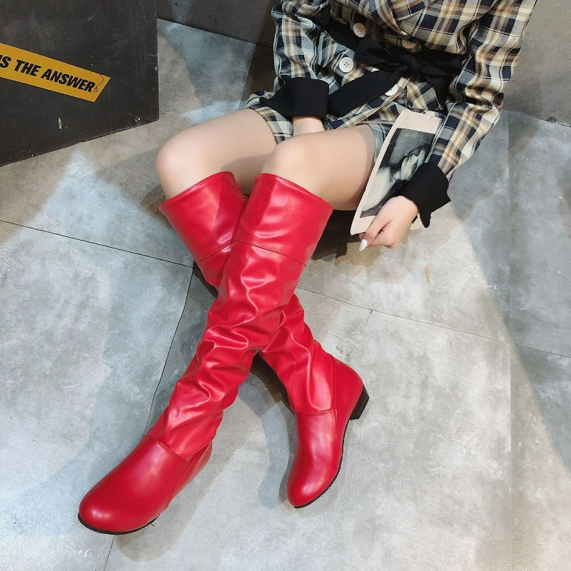 Stivali al ginocchio da donna  - Women'S Fashion Leather Boots recensione e prezzo