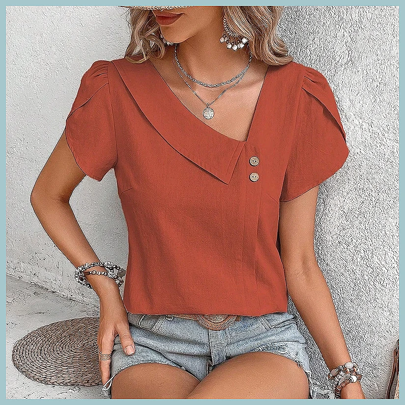 Camicetta Estiva Vintage 2024  - Women'S Fashion Tops recensione e prezzo