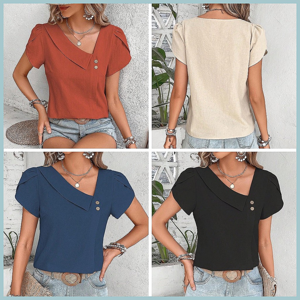 Camicetta Estiva Vintage 2024  - Women'S Fashion Tops recensione e prezzo